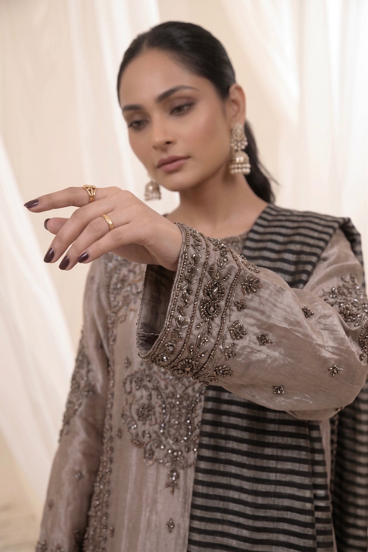 Raat Ki Rani - Champagne | Suit Set