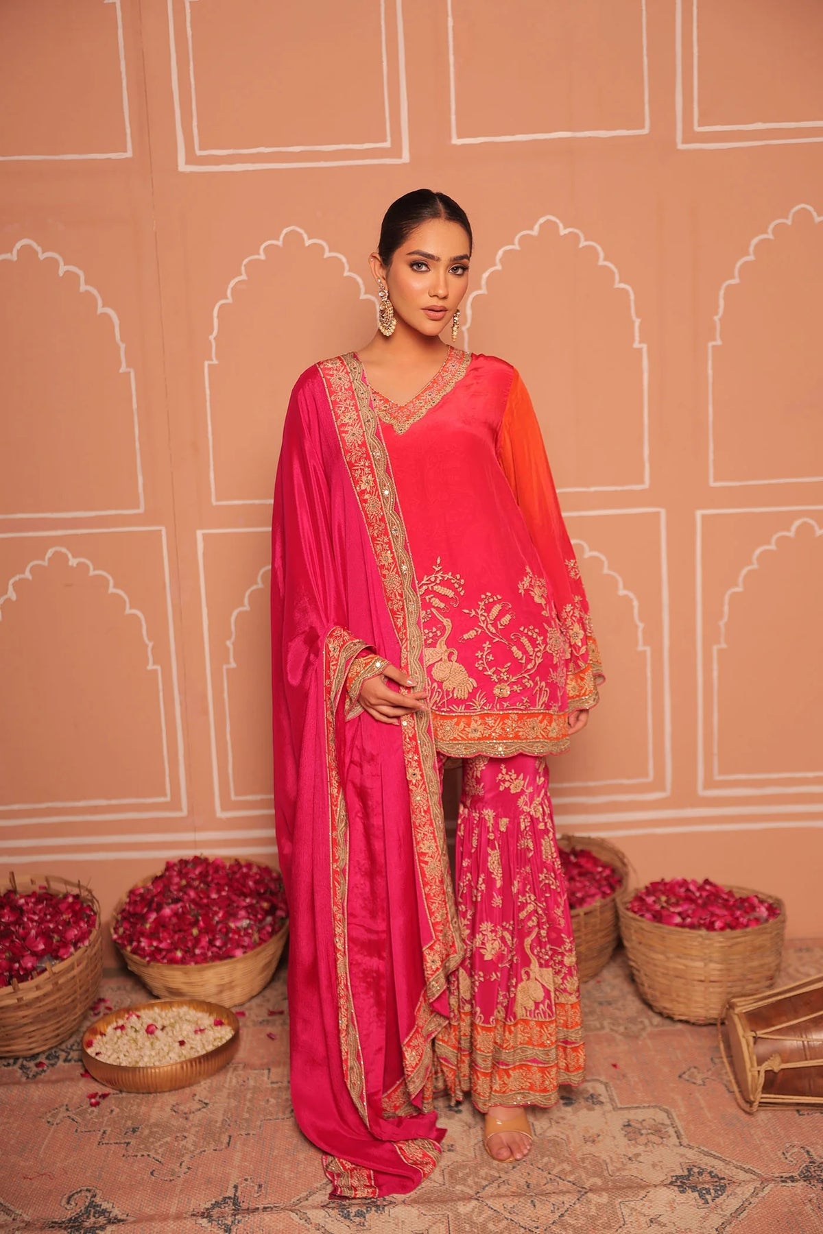 Radiant Sunset sharara set
