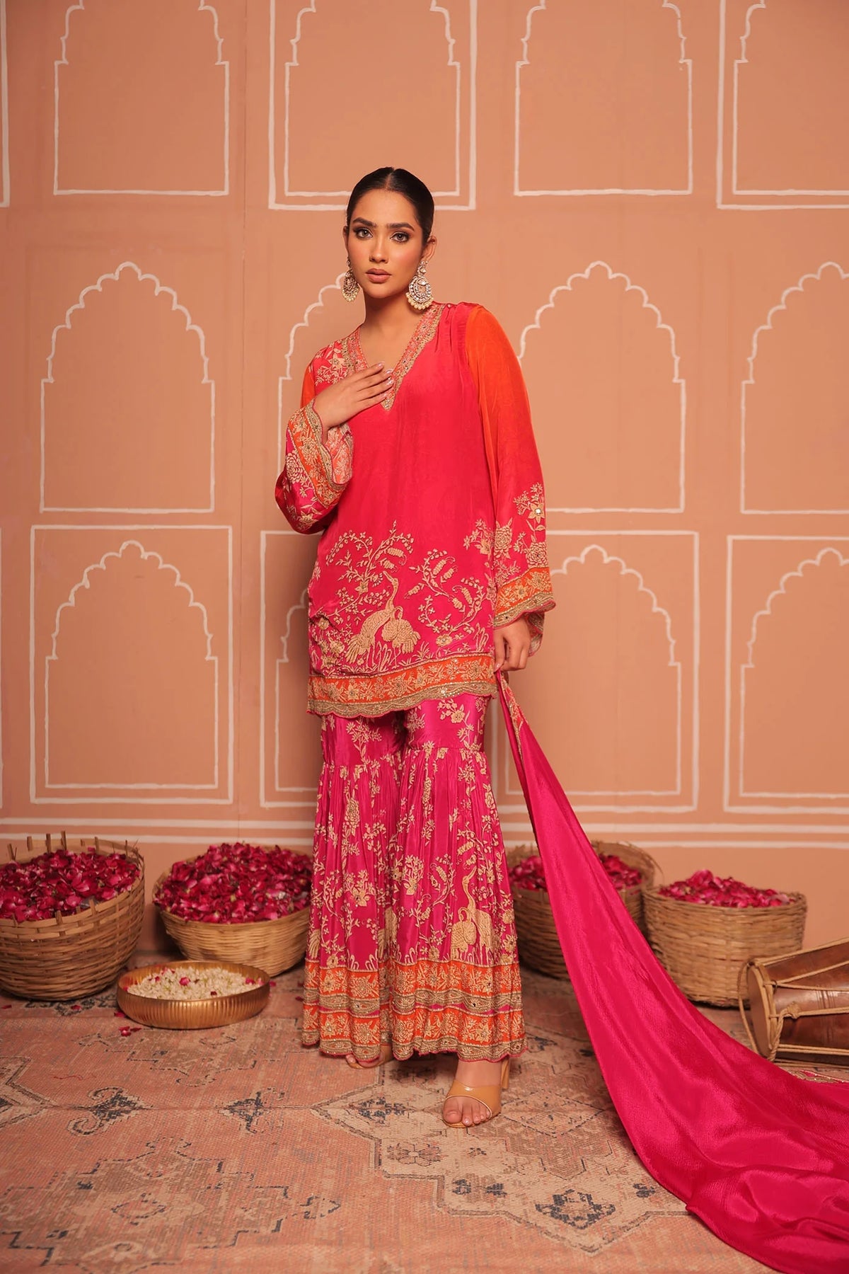 Radiant Sunset sharara set