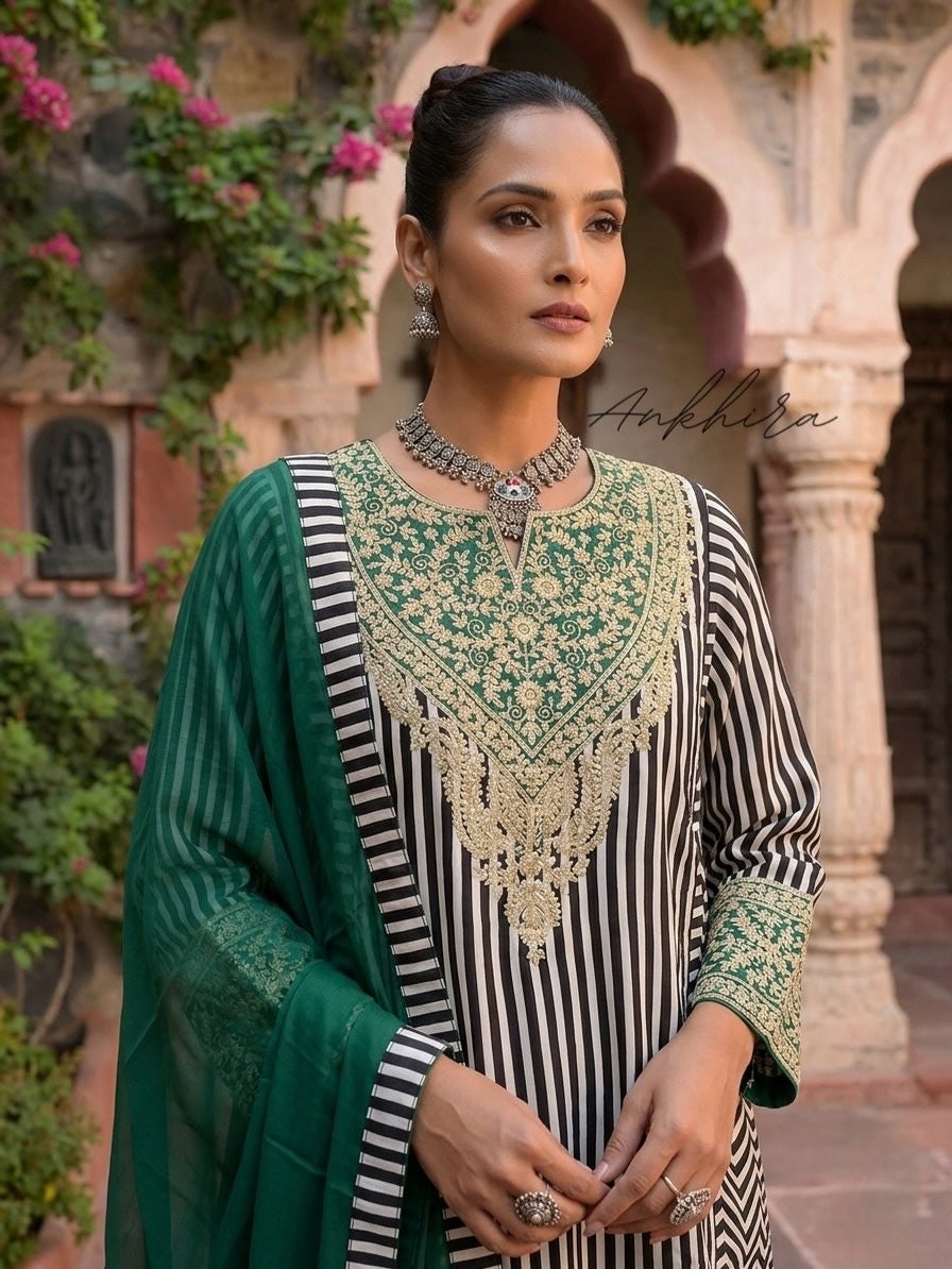 OG Green Queen – Crepe Suit Set