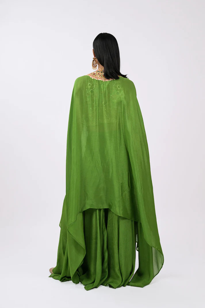 Zubair | Green Cape Coord Set