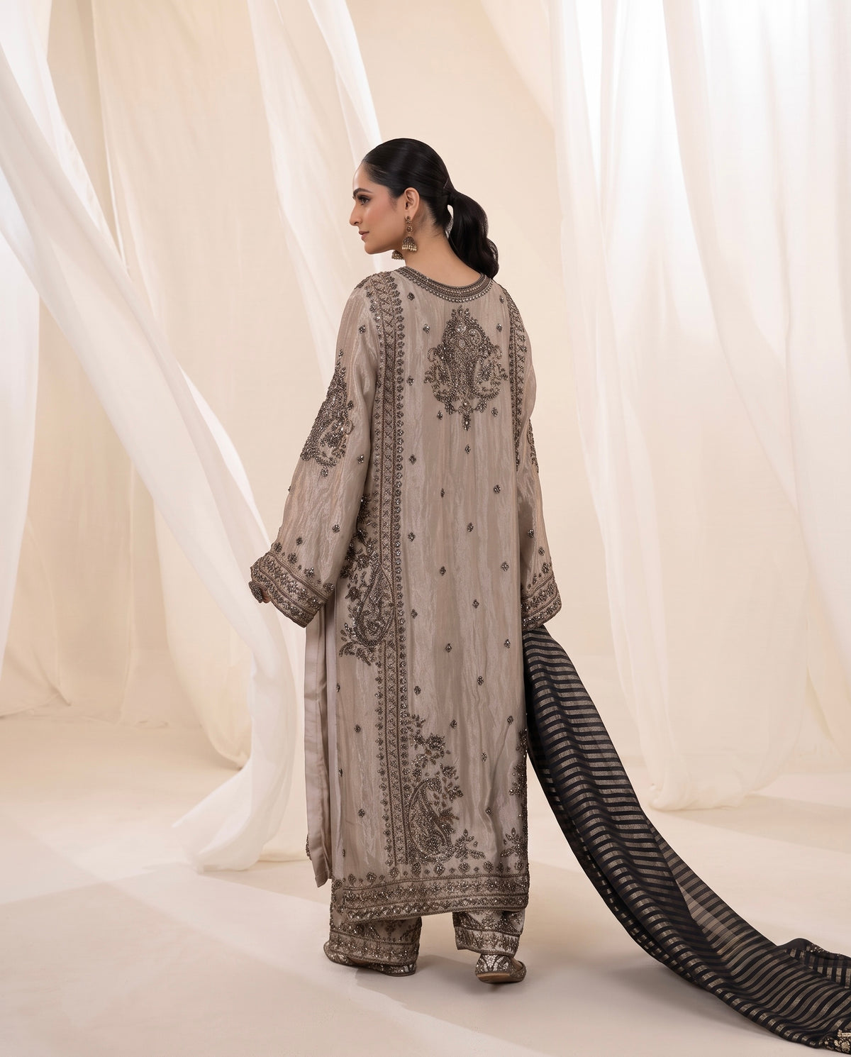 Raat Ki Rani - Champagne | Suit Set