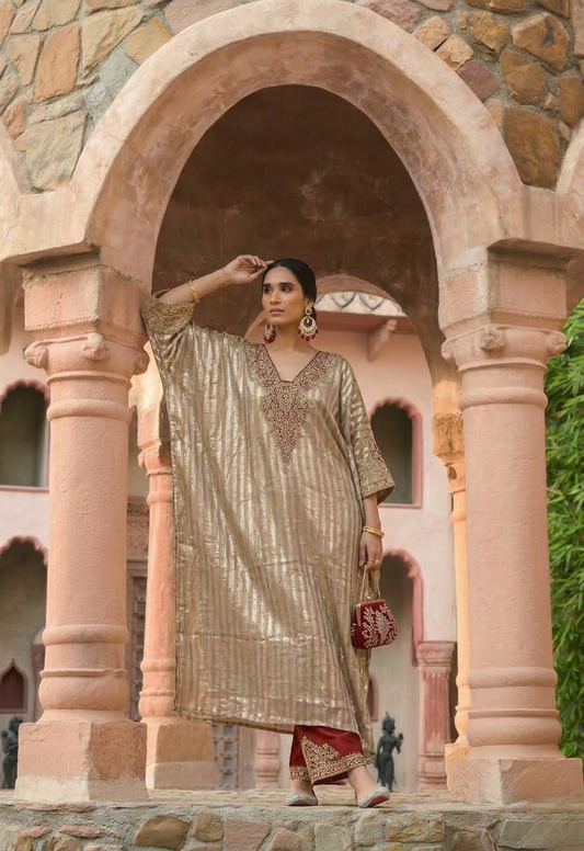 Khanum | Long Khaftan with Pants