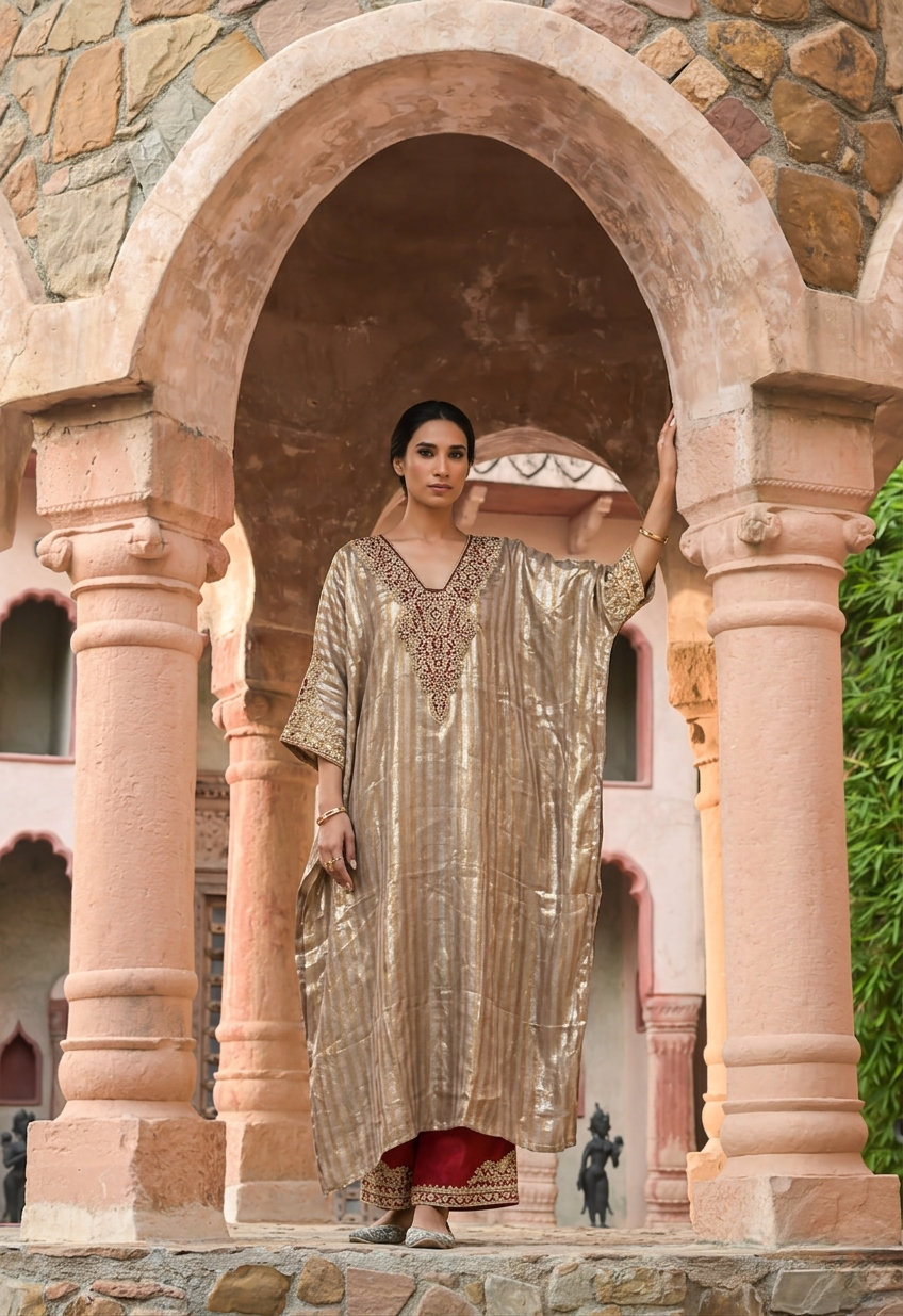 Khanum | Long Khaftan with Pants