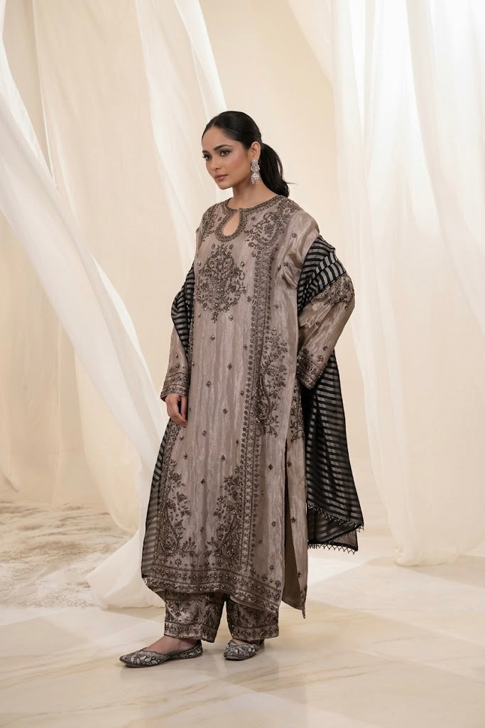 Raat Ki Rani - Champagne | Suit Set