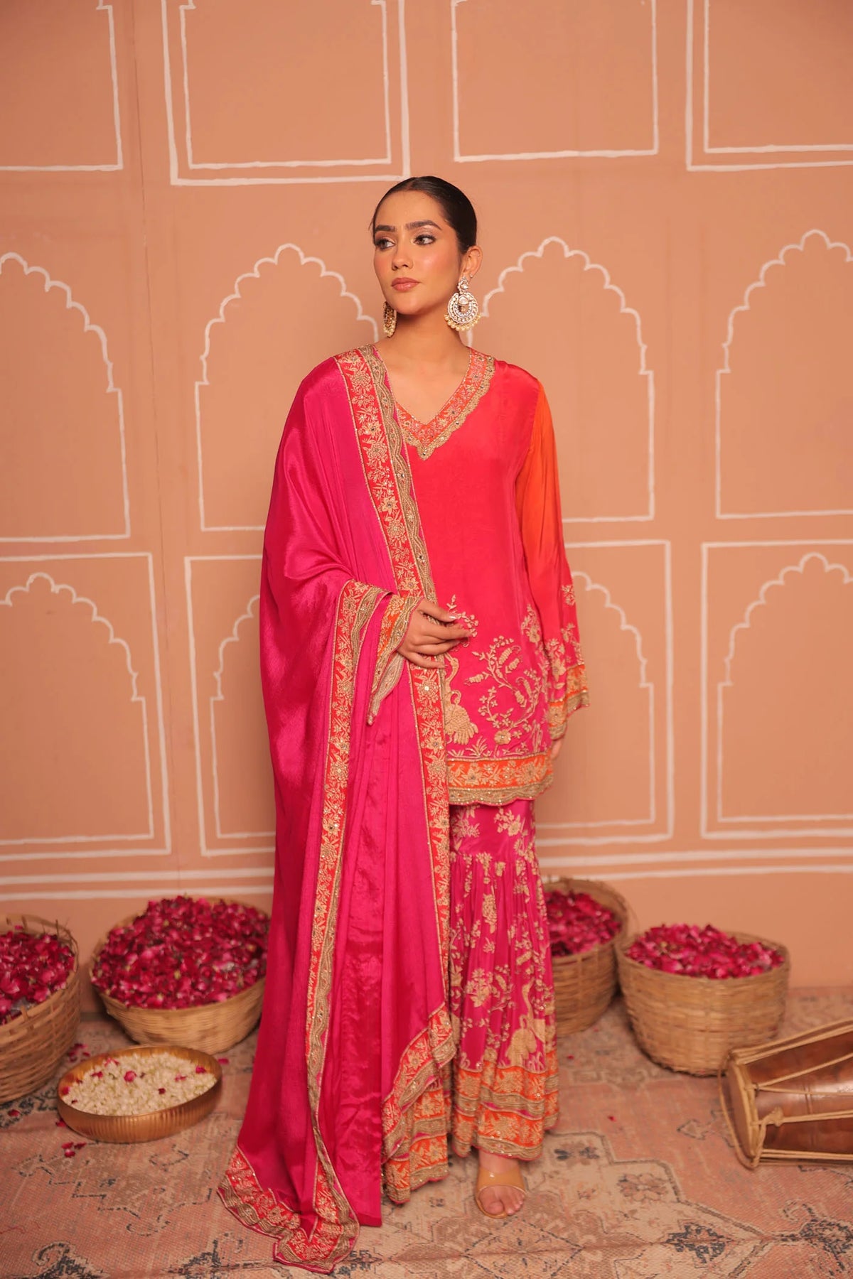 Radiant Sunset sharara set