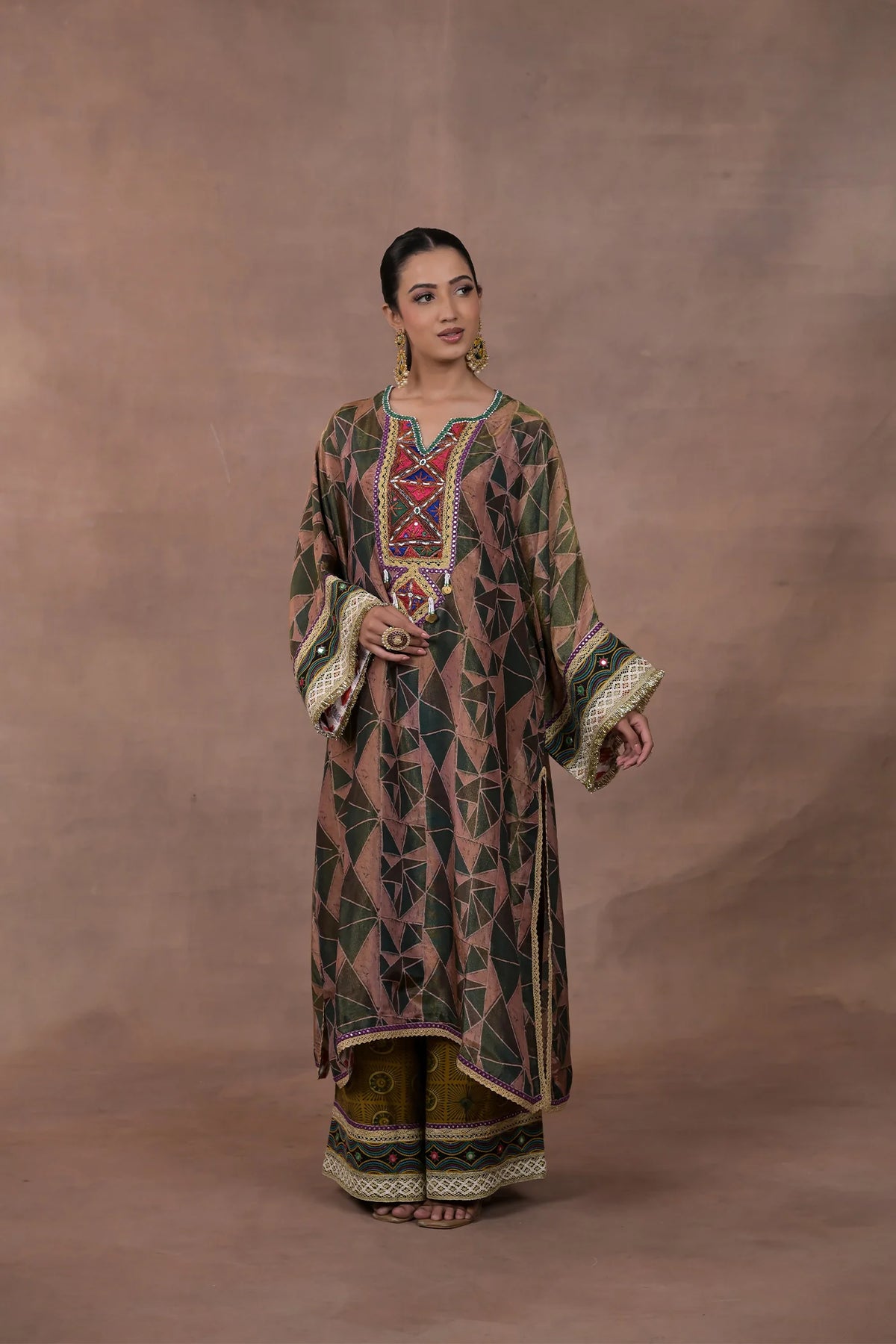 MEHERZA | Kaftan Coord Set