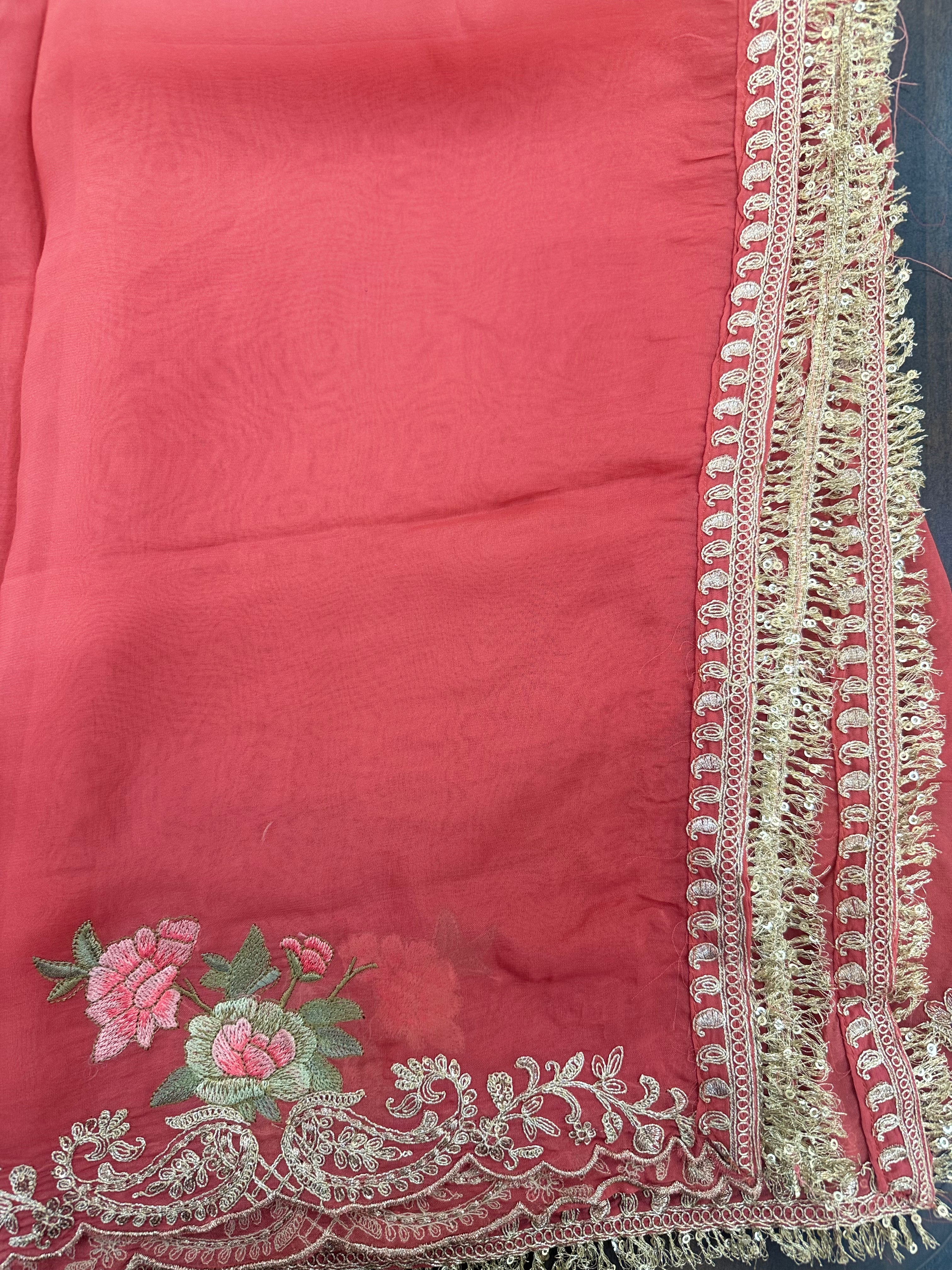 Mughal Princess Peachy Pink | Suit Set