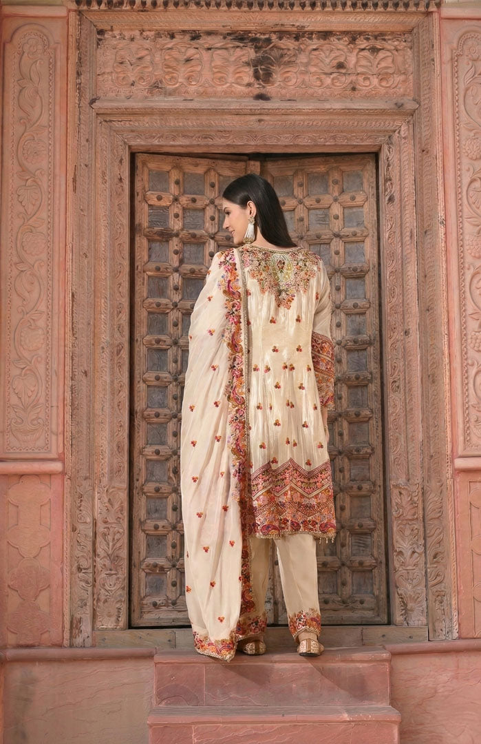 Safah Farzi Salwar Suit Set with hand embroidery
