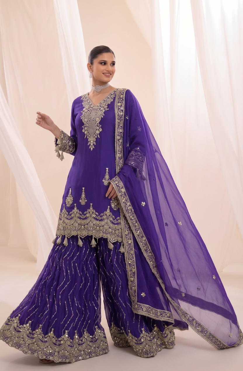 Nisha -Gharara Suit