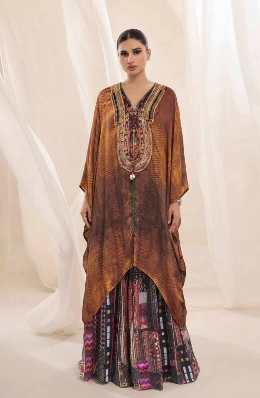 Dastaan-e-Brown | Coord set with skirt