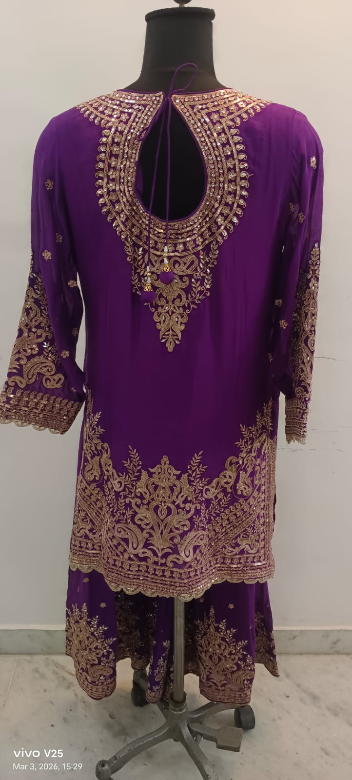 Purple Glaze | Royale Sharara Set with Dupatta