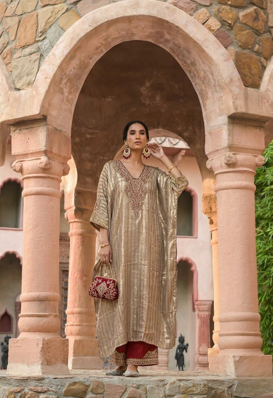 Khanum | Long Khaftan with Pants