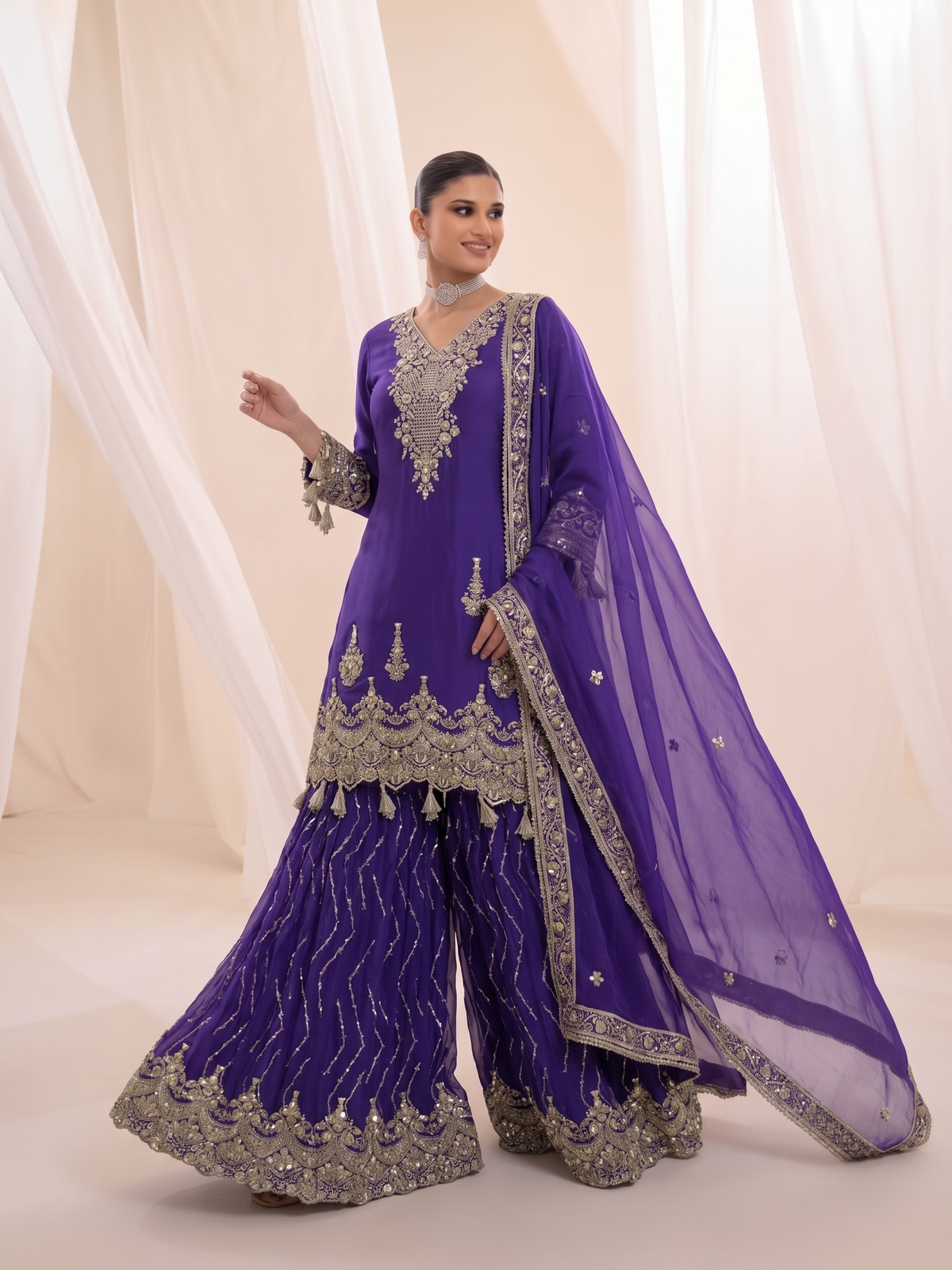 Nisha -Gharara Suit
